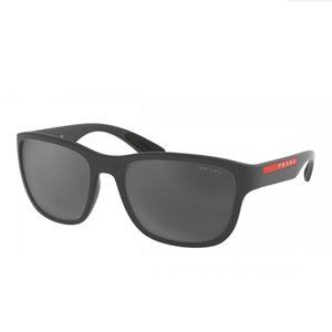 🔥NEW PRADA MEN'S GREY MIRROR BLACK SUNGLASSES